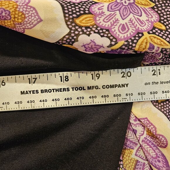 JM Collection boxy flowy womens L Floral Flowy beach coastalgrandma boho batwing - Picture 6 of 11